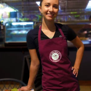 Tablier Bordeaux – Cheffe Créole Officielle 974 (féminin)