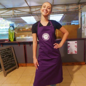 Tablier Violet – Chef Créole Officiel 974 (masculin)